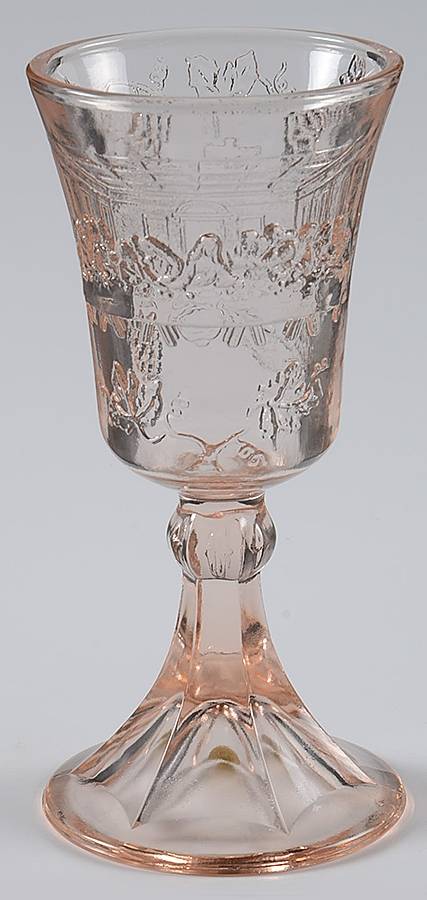 Lords Supper Pink Wine Glass by Tiara-1