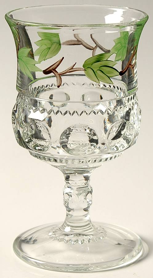 King's Crown-Ivy Water Goblet by Tiffin-Franciscan-1