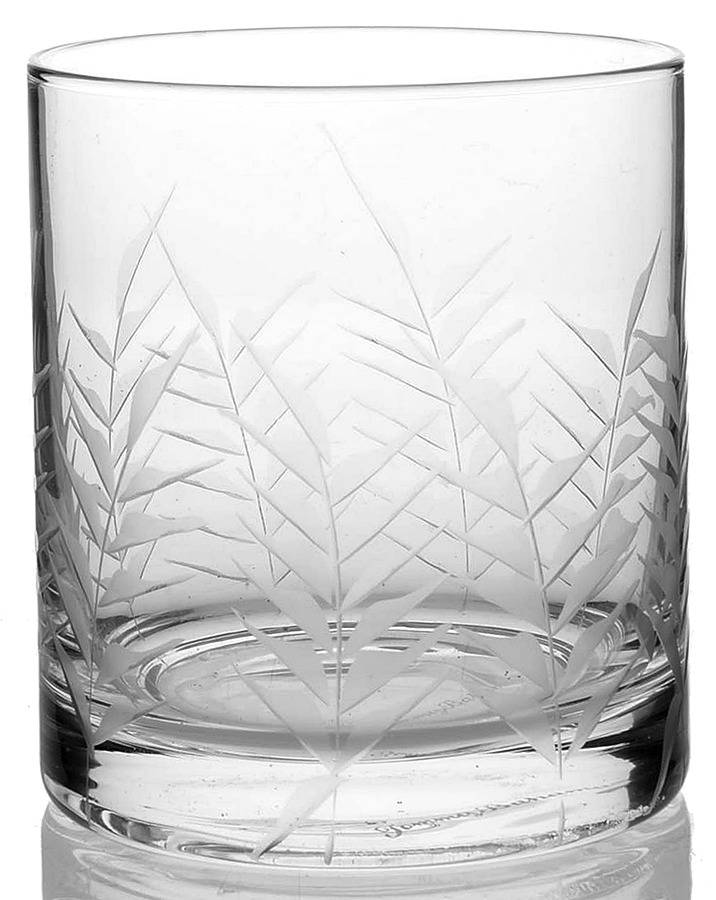 Etched Palm Double Old Fashioned by Tommy Bahama Glass-1