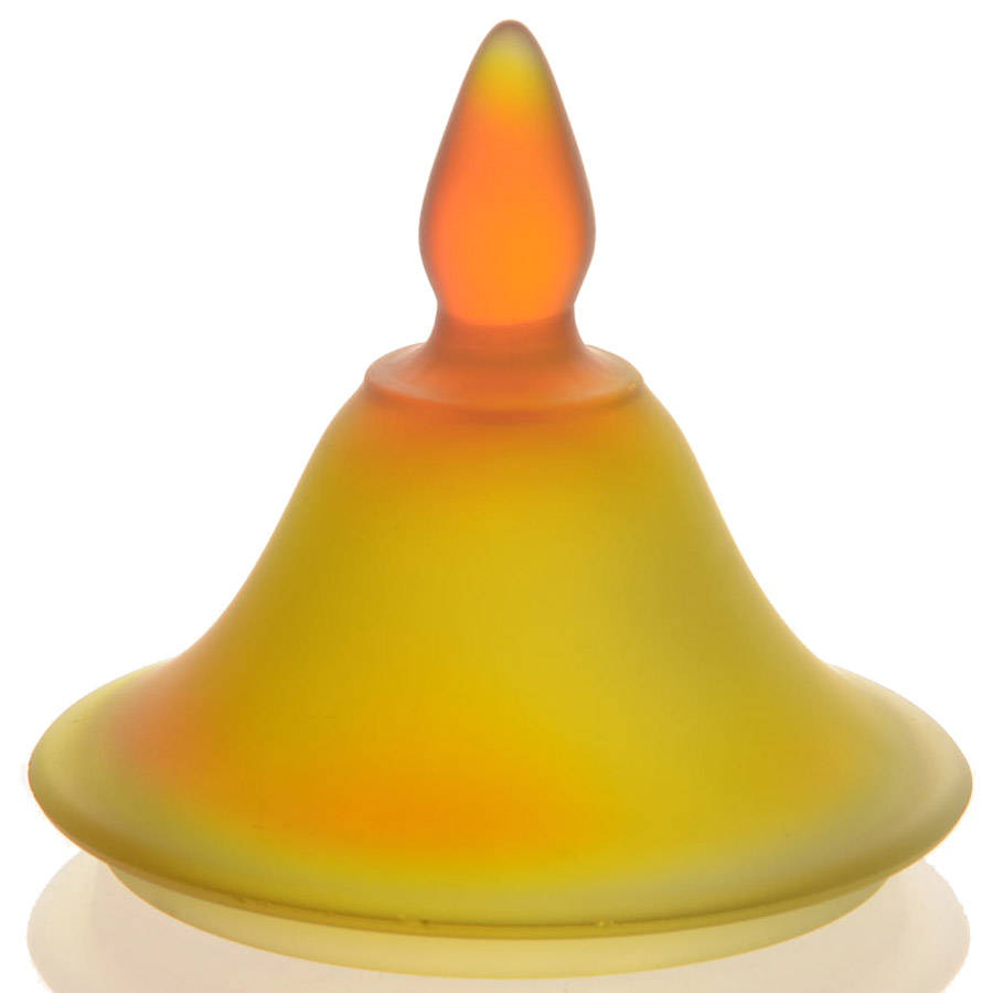 Amberina Satin Lid for 1/2 Lb Candy Jar by Tiffin-Franciscan-1