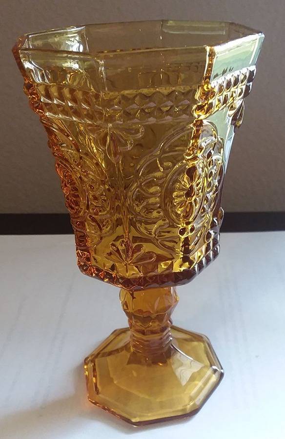 Vatican Amber Red Wine Glass by Ten Strawberry St-1