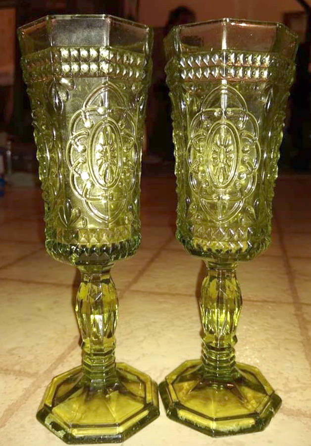 Vatican Green Fluted Champagne by Ten Strawberry St-1