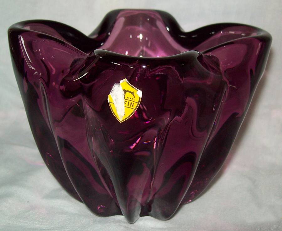 Empress Plum 5" Flower Vase by Tiffin-Franciscan-1