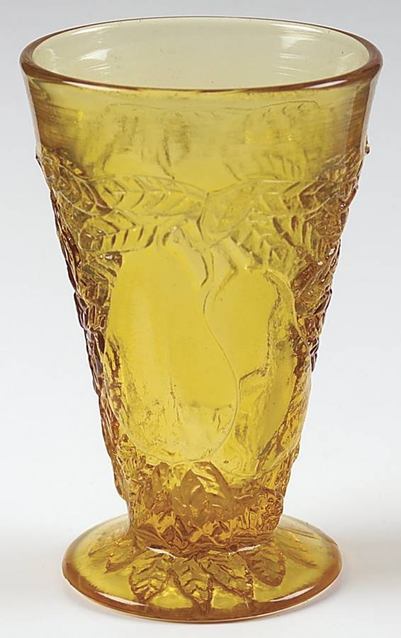 Sweet Pear-Light Amber 9 Oz Footed Tumbler by Tiara-1