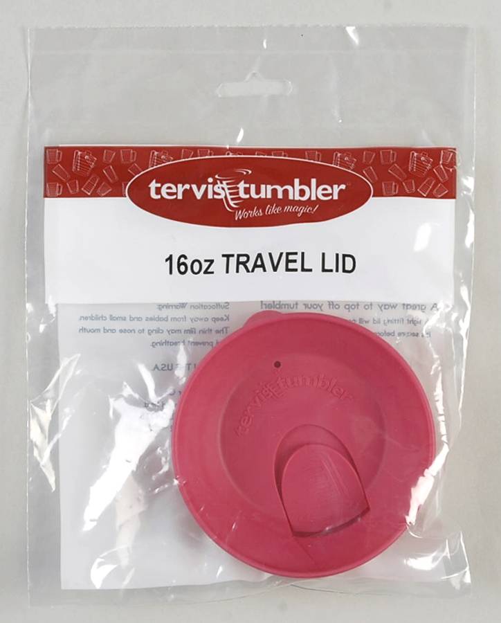 Tumblers and Accessories (Plastic) 16 Oz Fuchsia Travel Tumbler Lid by Tervis-1