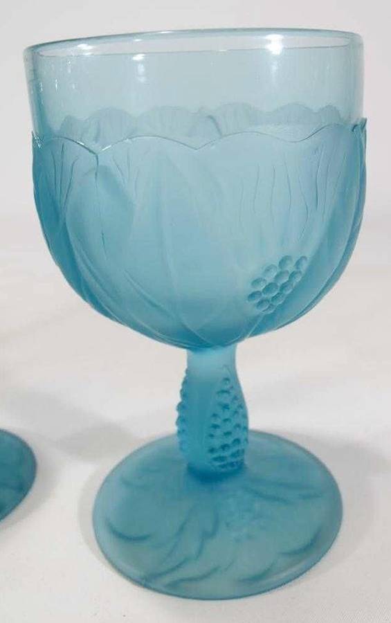 TTC1 Blue (Frosted) Water Goblet by Taitu-1