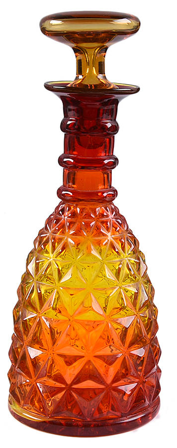 Mt. Vernon-Amberina Decanter & Stopper by Imperial Glass-Ohio-1