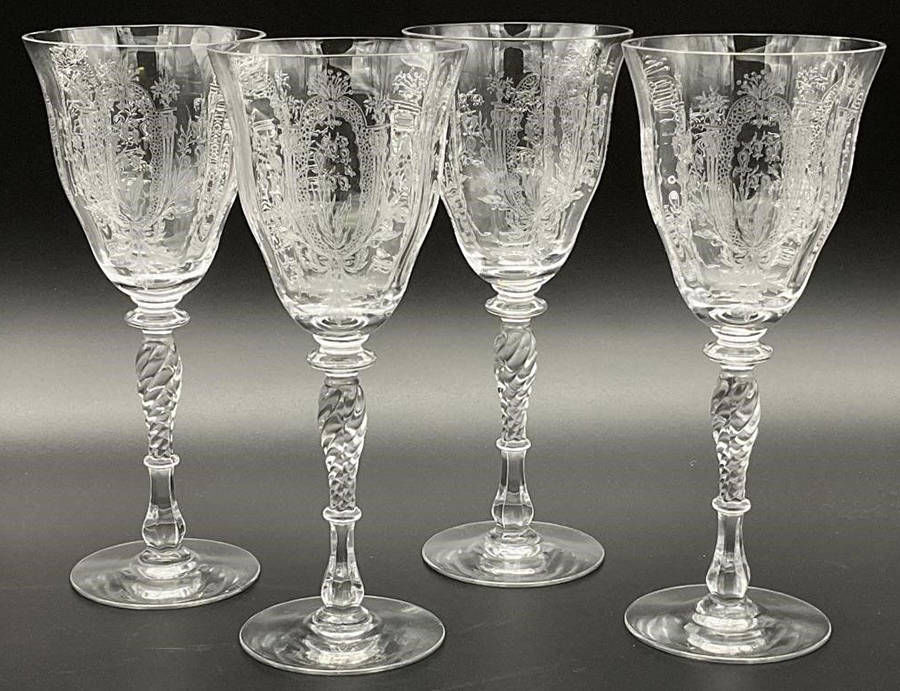 La Fleure (Stem 15037) Water Goblet by Tiffin-Franciscan-1