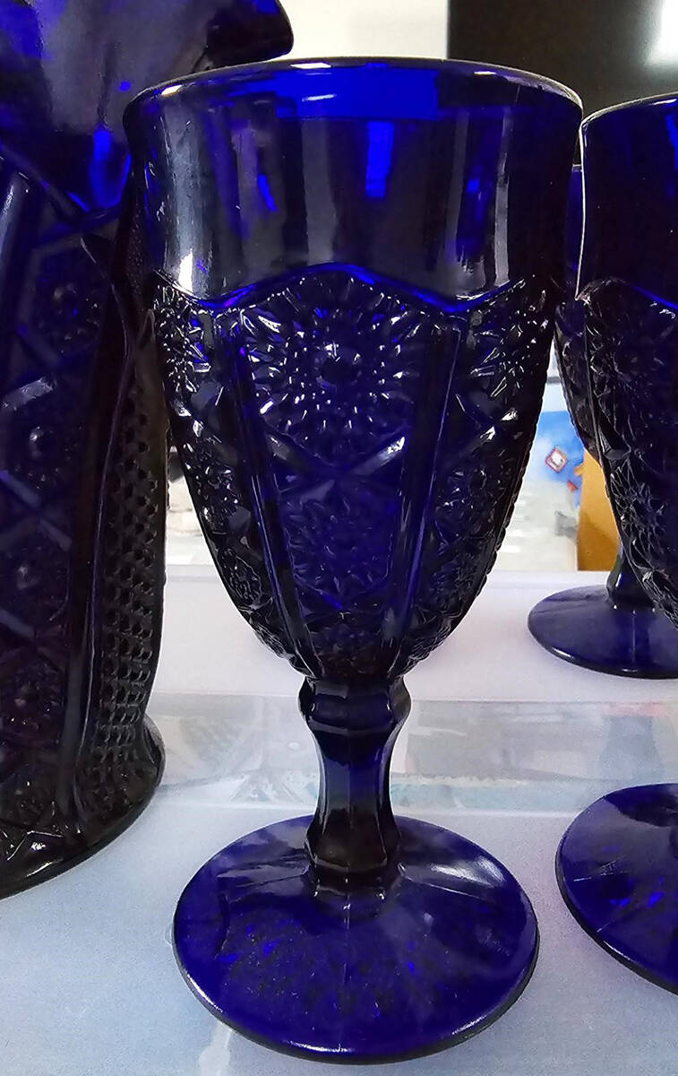 Monarch-Cobalt Blue Water Goblet by Tiara-1