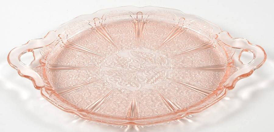 Cherry Blossom Reproductions 12" Handled Tray by Unknown Manufacturer-1