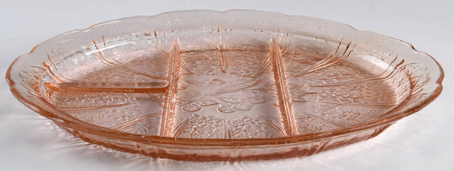 Cherry Blossom Reproductions 13" and Over Divided Platter by Unknown Manufacturer-1
