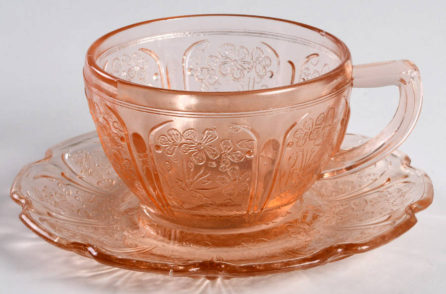 Cherry Blossom Reproductions Cup & Saucer Set by Unknown Manufacturer-1