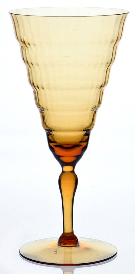 Mandalay Dine Amber Water Goblet by Utility Glass-1