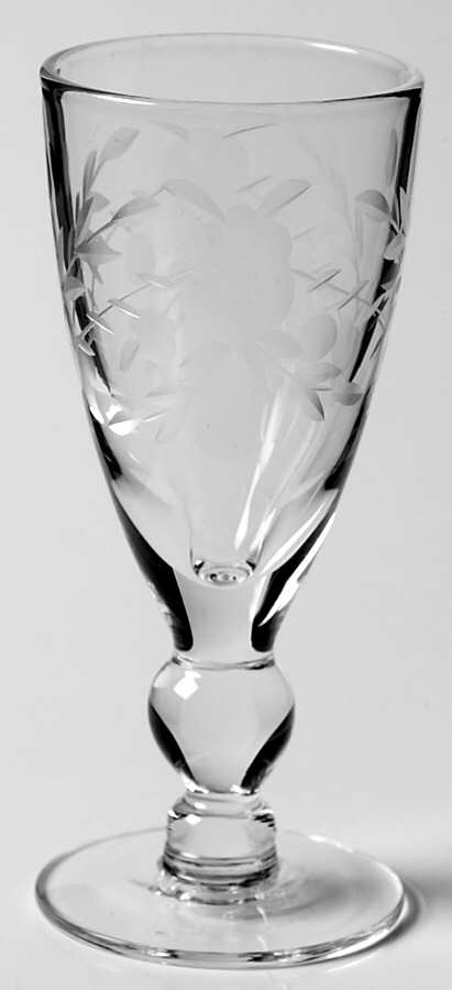 UNK102 Clear (No Trim) Cordial Glass by Unknown Manufacturer-1