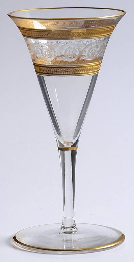 Athenian-Gold Sherry Glass by Baccarat-1