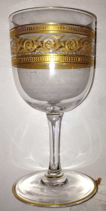Athenian-Gold Water Goblet by Baccarat-1