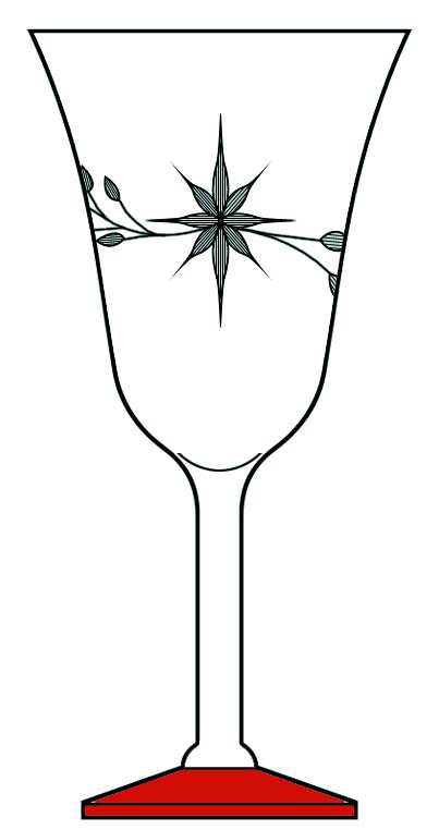 UNK213 Water Goblet by Unknown Manufacturer-1