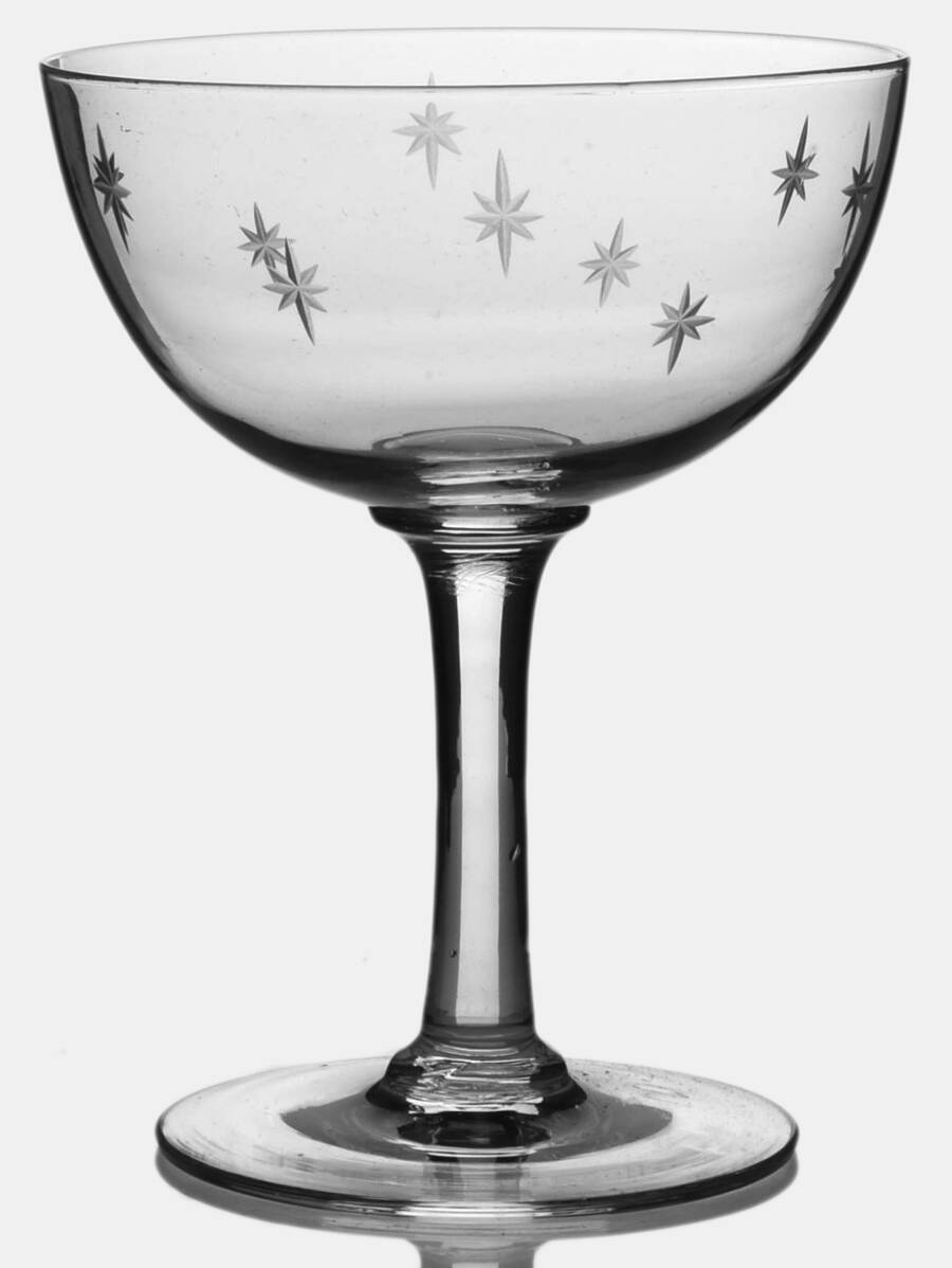 Venetian Star Champagne/Tall Sherbet by Unknown Manufacturer-1