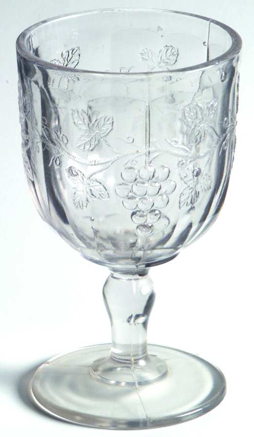 Late Panel Grape Water Goblet by Unknown Manufacturer-1
