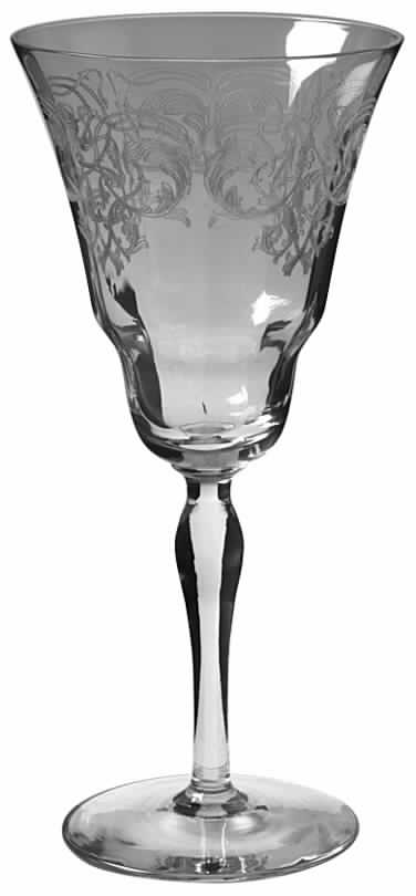 UNK314 Clear Water Goblet by Unknown Manufacturer-1