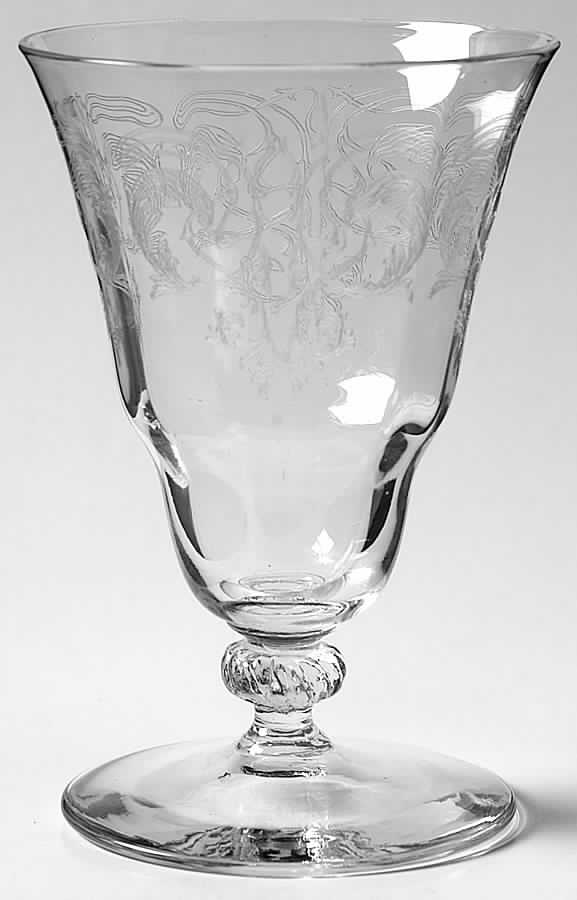 UNK314 Clear Footed Tumbler by Unknown Manufacturer-1
