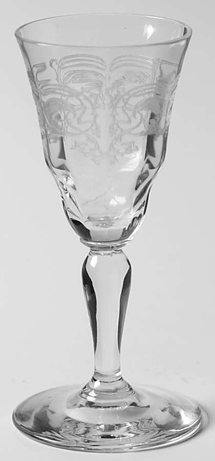 UNK314 Clear Cordial Glass by Unknown Manufacturer-1