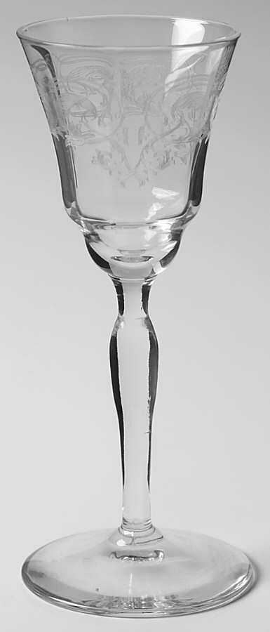 UNK314 Clear Wine Glass by Unknown Manufacturer-1