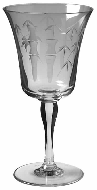 Bamboo (Smooth Bulbous Stem) Water Goblet by Sasaki-1