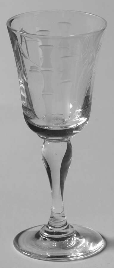 Bamboo (Smooth Bulbous Stem) Cordial Glass by Sasaki-1