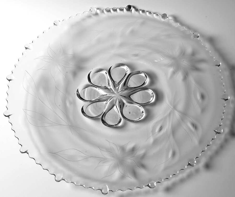 1500-44 Large Torte Plate by Glastonbury - Lotus-1