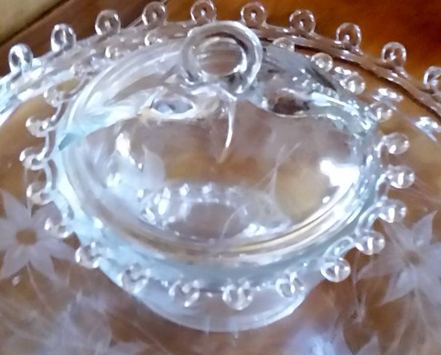 1500-44 Candy Dish & Lid by Glastonbury - Lotus-1