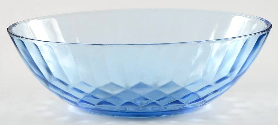 Aunt Polly Blue Oval Vegetable Bowl by US Glass-1