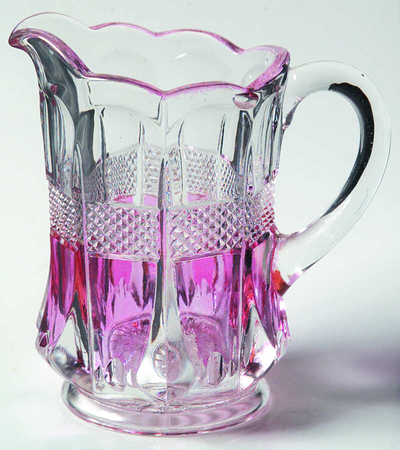 Banded Portland Rose Creamer by US Glass-1