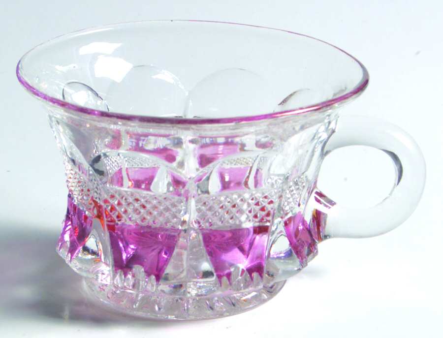 Banded Portland Rose Punch Cup by US Glass-1