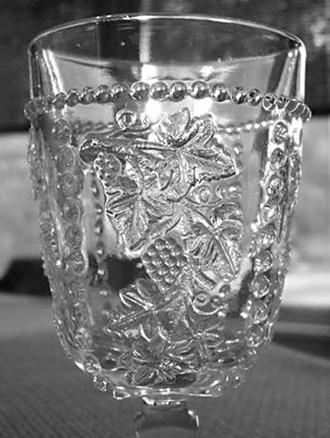 Beaded Grape Flat Tumbler by US Glass-1
