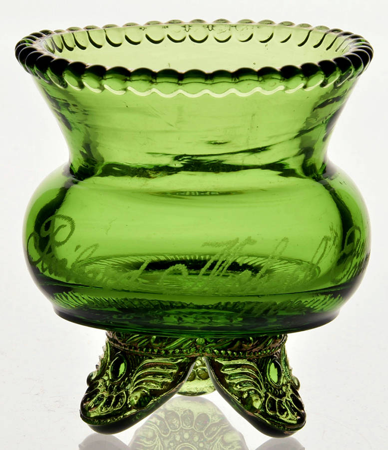 Colorado Green Toothpick Holder by US Glass-1