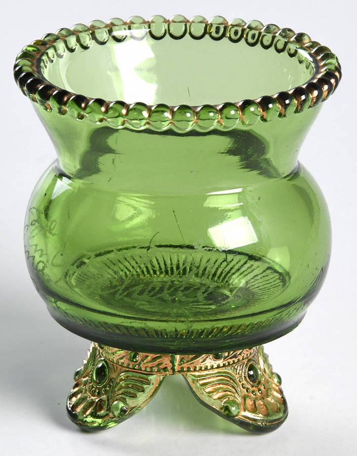 Colorado Green Toothpick Holder by US Glass-1