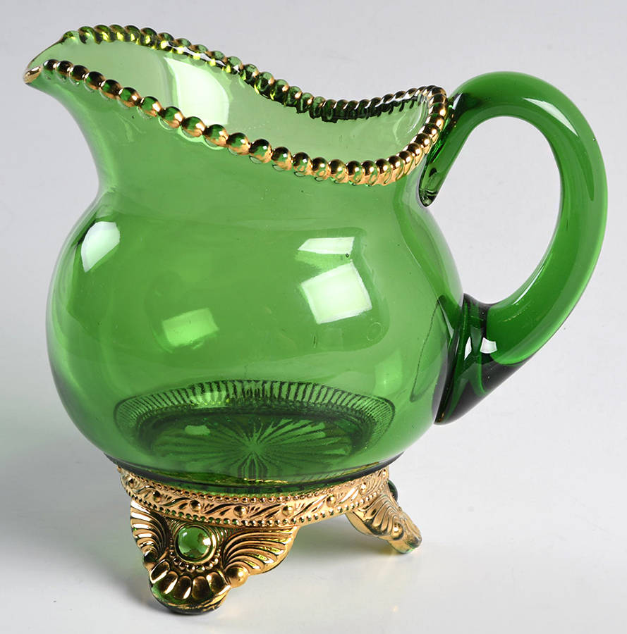 Colorado Green Creamer by US Glass-1
