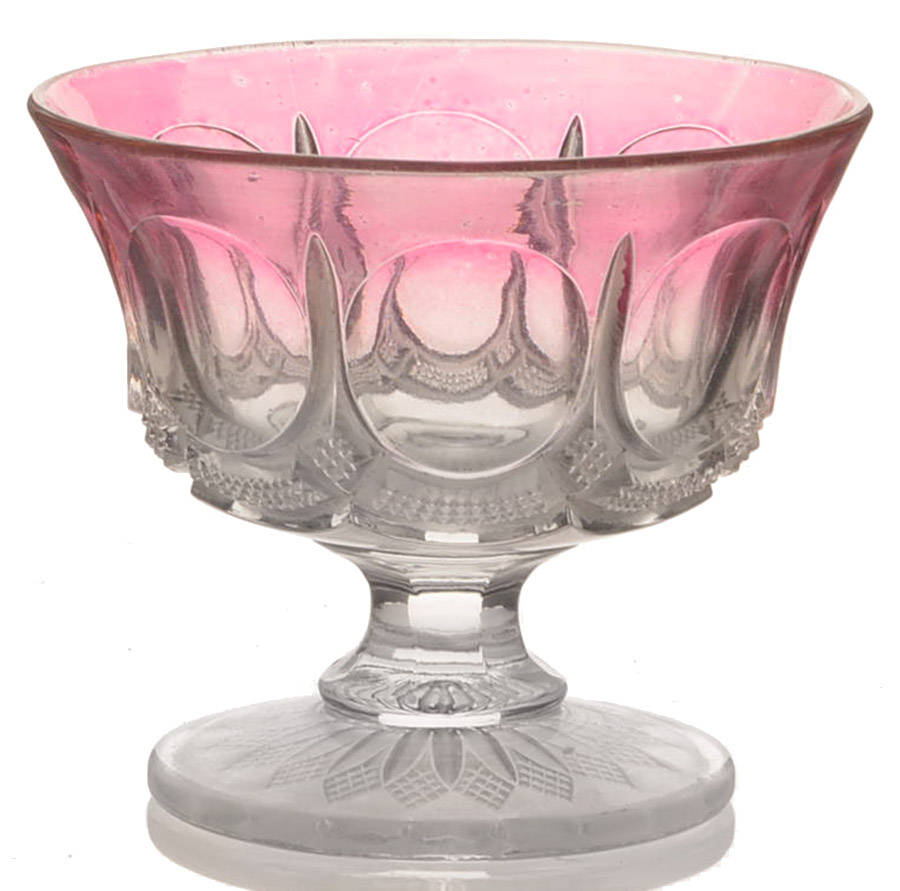 Galloway Flashed Low Sherbet by US Glass-1