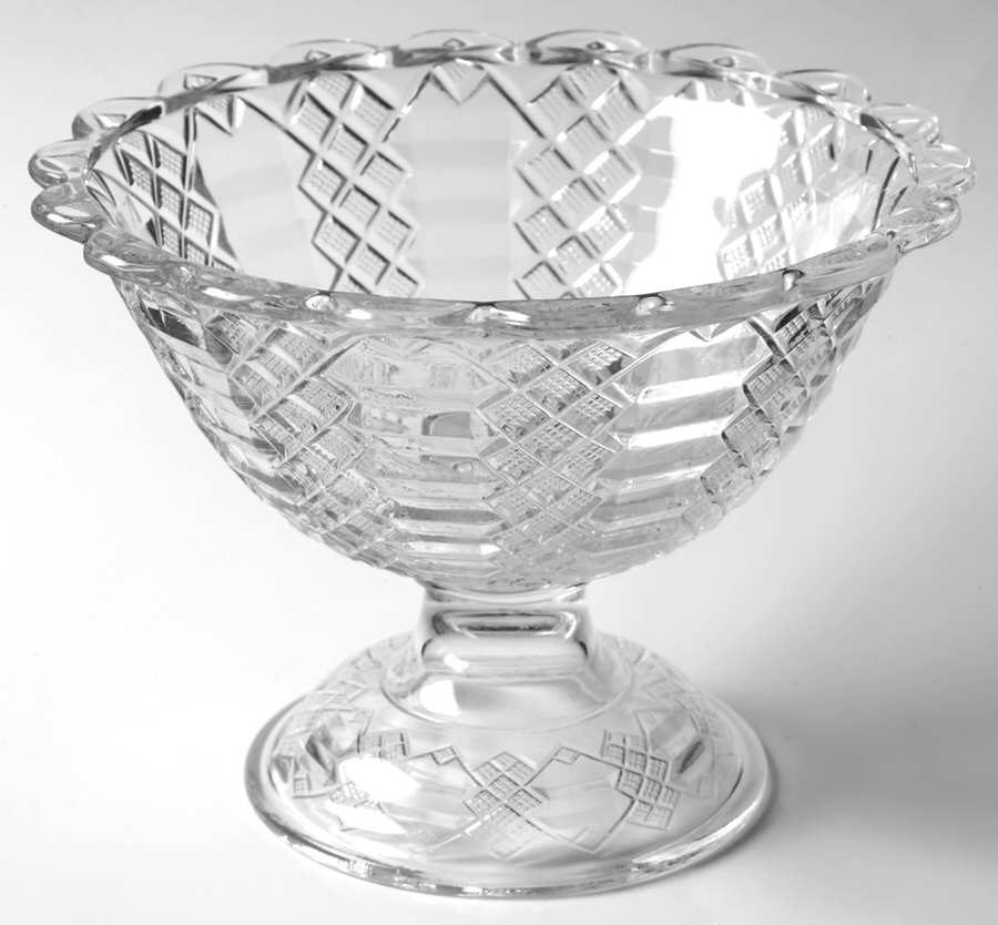 Jacob's Ladder Round Compote (Height X Width) by US Glass-1