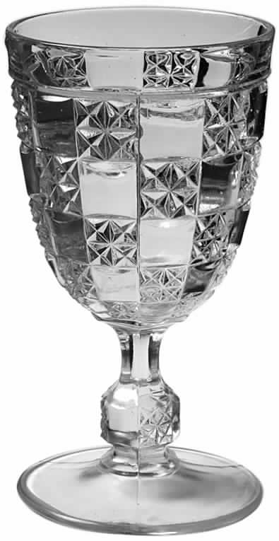 Log and Star Water Goblet by US Glass-1
