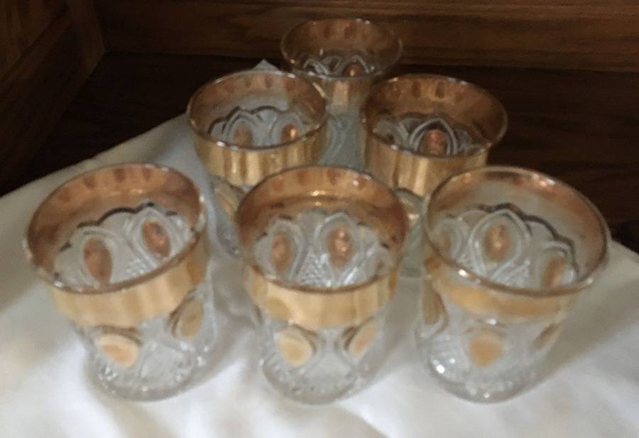 New Jersey (Gold Trim) 9 Oz Flat Tumbler by US Glass-1
