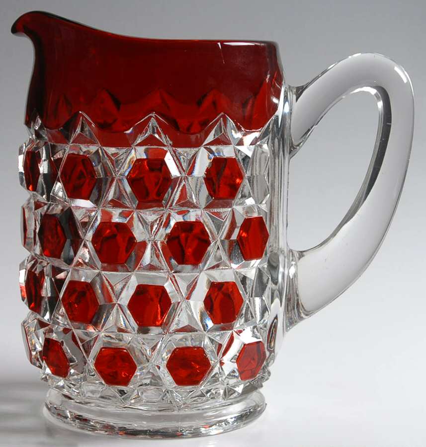 Red Block 54 Oz Pitcher by US Glass-1