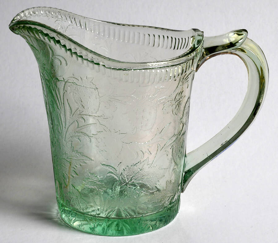 Strawberry Green Creamer by US Glass-1