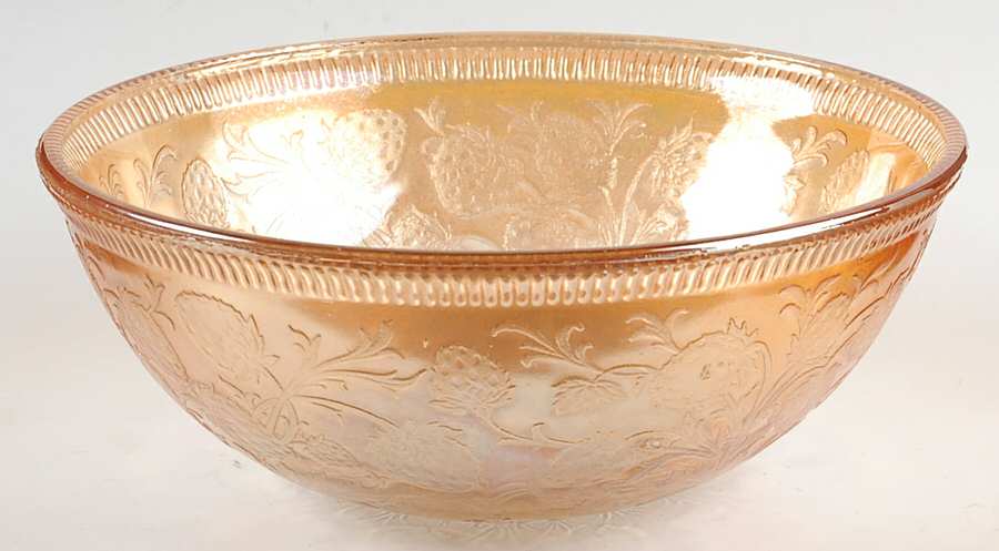 Strawberry Pink 7" Large Fruit Bowl by US Glass-1
