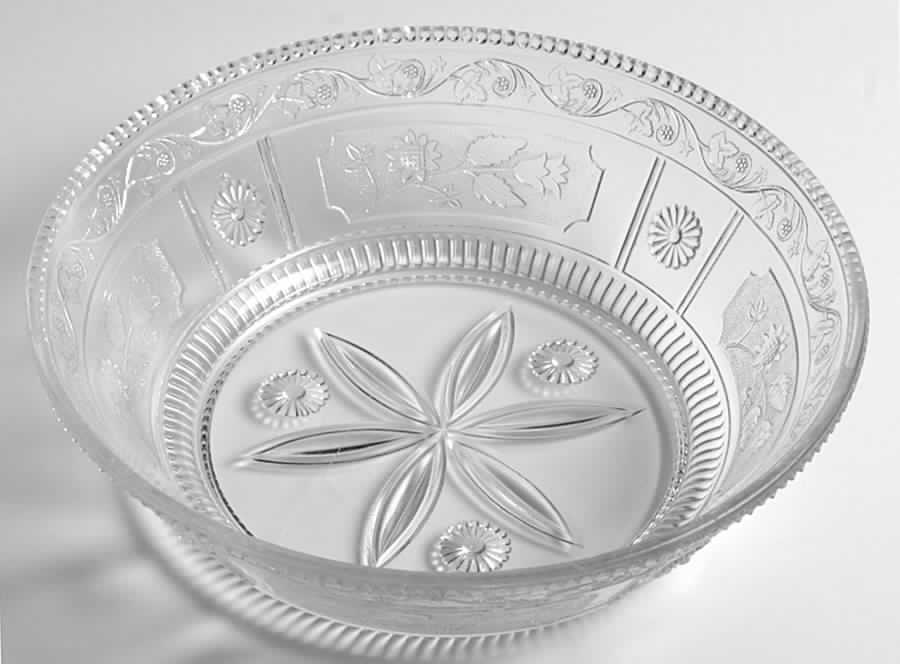 Willow Oak Clear 8" Round Bowl by US Glass-1