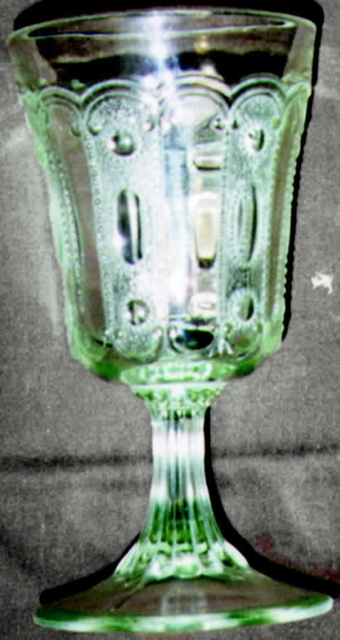 Jewel with Dewdrop Wine Glass by US Glass-1