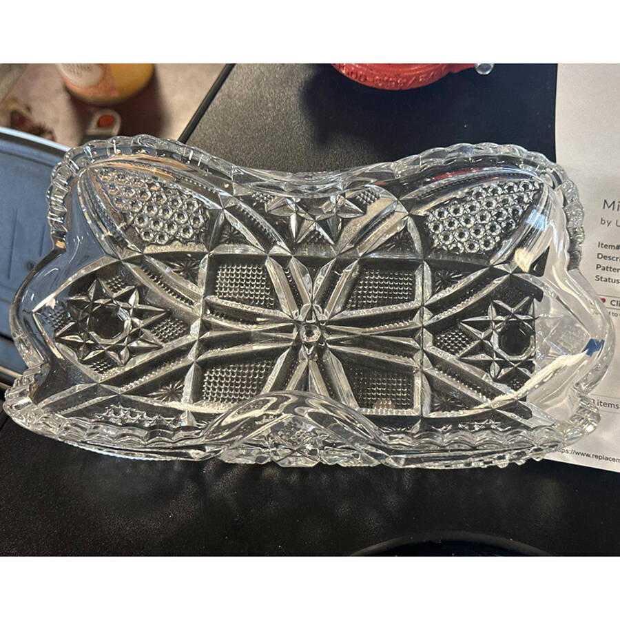 Minnesota Clear 10" Oval Relish by US Glass-1