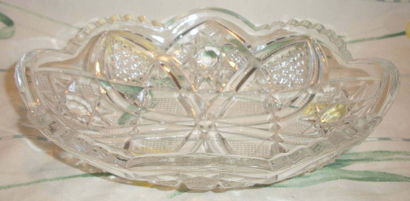 Minnesota Clear 8" Oval Relish by US Glass-1
