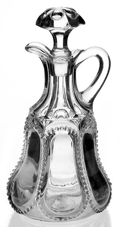 Michigan Clear Handled Cruet & Stopper by US Glass-1